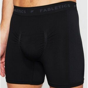 NWT, Fabletics, The Training Day Boxer Brief, Black, Large